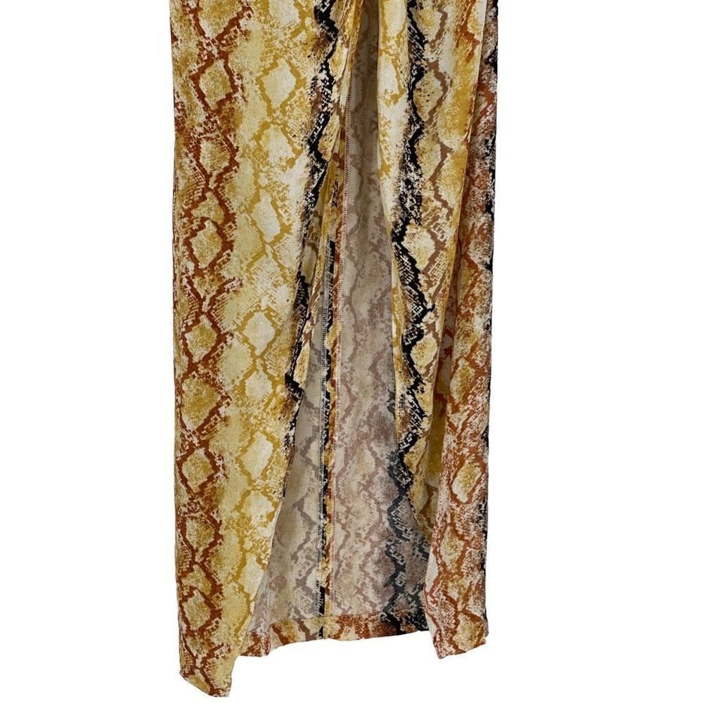 L*Space Mia Swimsuit Cover Up Skirt Pretty In Python Brown Gold MIASK21 Women XS - Picture 6 of 12